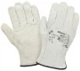 Спилковые перчатки серые Siberia 0220GR - мини-изображение 1
