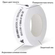 Скотч с логотипом 48мм*50м, 1 цвет, поверхностная печать-1