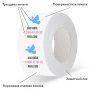 Скотч с логотипом 72мм*50м, 3 цвета, поверхностная печать - мини-изображение 1