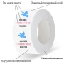 Скотч с логотипом Hot-Melt 75мм*50м, 3 цвета, межслойная печать - мини-изображение 1